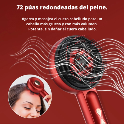 Peine Masajeador con Aplicador de Sérum